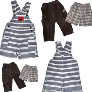 🏷️ $20 for 3!
Corduroy Cargo Pants,Plaid Shorts,Cotton Overalls, Size 24mths